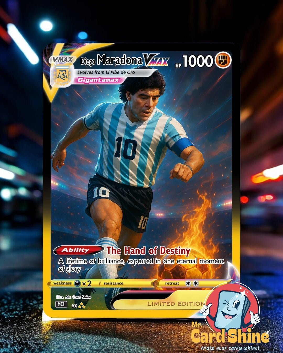 #10 Diego Maradona VMAX Card