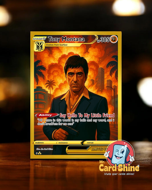 #8 Tony Montana trading card /50