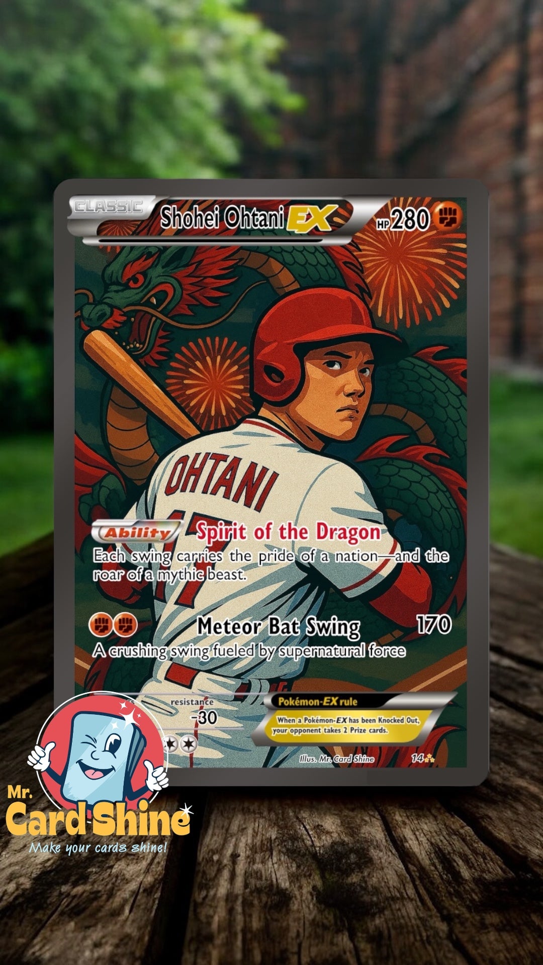 #14 Shohei Ohtani EX full art card Limited /99