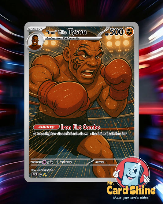 #7 Iron Mike Tyson trading card /50